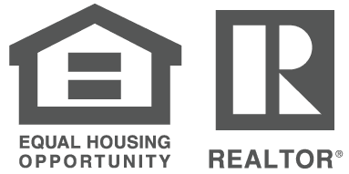 Equal Housing and Realtor logos on black background.